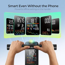 Load image into Gallery viewer, RunStar Smart Scale for Body Weight, 8 Electrodes High Precision Digital Bathroom Scale with Set Functions Handle, Body Composition Scale for 28 Metrics 400lbs, Blue-Black
