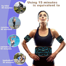 Load image into Gallery viewer, YDFAC AB Stimulator, AB stimulator Muscle Toner, ABS Stimulator Abdominal, for Abdomen, Arms, Legs. Fitness Belt KLT-07 Blue
