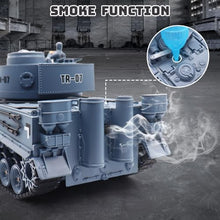 Load image into Gallery viewer, 1:18 Remote Control Army Tank German Tiger I RC Tank Model Toys - 15 Channel Full Function 360-Degree Rotating

