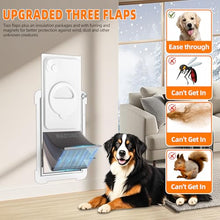 Load image into Gallery viewer, MIAOTONG Steel Dog Door for Wall, 3-Flap, Sturdy and Durable, Large
