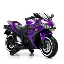 Load image into Gallery viewer, Electric Ride-On Motorcycle for Kids with 12V Motor, Training Wheels, Manual Throttle

