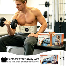 Load image into Gallery viewer, RoundT2 Ab Stimulator Muscle Toner - Heating &amp; Massage Functions, Fat Burning &amp; Abdominal Toning Device, Unisex Portable Home Fitness Equipment for Women Men Gifts
