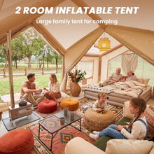 Load image into Gallery viewer, Inflatable Tent 8-10 Person|Blow Up Tent with Pump|Hot Tent with Stove Jack
