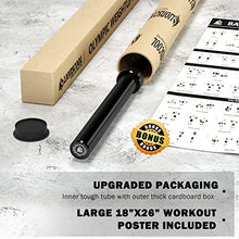 Load image into Gallery viewer, LIONSCOOL 7ft Olympic Barbell (40lbs Weight, Black E-coating, 500LBS, Center Knurl)
