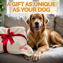 Load image into Gallery viewer, Embroidered Dog Blanket with Name, Personalized Pet Blankets for Dog for Bed Car Couch, Custom Waterproof Dog Blanket Soft &amp; Comfortable for Small, Medium &amp; Large Pet, Best Gift for Dog Lovers- Cream

