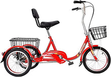 Load image into Gallery viewer, Adult Tricycle - 3 Wheel Bikes for Adults Shopping 16 Inch Adult Tricycle 3 Wheel Bike with Large Basket Seniors Trike
