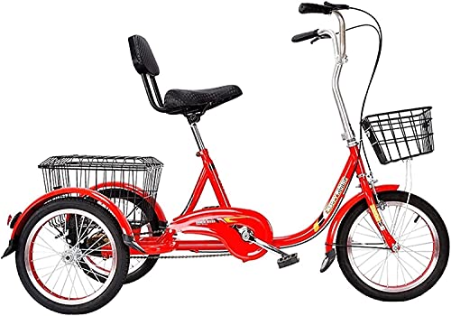 Adult Tricycle - 3 Wheel Bikes for Adults Shopping 16 Inch Adult Tricycle 3 Wheel Bike with Large Basket Seniors Trike