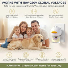 Load image into Gallery viewer, NAURTPIW Dog Calming Diffuser – 3 Plug-in + 6 Refills, 180-Day Stress Relief, Dual-Pheromone Formula for Anxiety, Barking, Chewing &amp; Indoor Peeing, Advanced Dog Calming Pheromones Diffuser Kit
