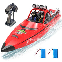 Load image into Gallery viewer, ARRIS Fast RC Jet Boat with Self-Righting, 2 Batteries High Speed Water Jet Pump, Weedless Safe Design for Pool Lakes Shallow Water
