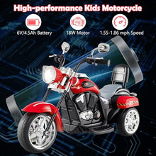 Load image into Gallery viewer, Costzon Kids Motorcycle, 6V Battery Powered Ride on Chopper Motorcycle w/Horn, Headlight
