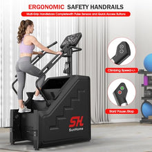 Load image into Gallery viewer, SunHome Stair Stepper Machine, Commercial Grade Stair Climber with 15 Resistance Levels, Stair Master for Cardio and Lower Body Workouts, LED Screen, 15-164 Steps/Min (SH-401)

