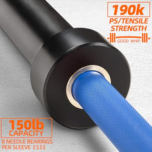 Load image into Gallery viewer, Fitvids 7ft Olympic Barbell 45LBS for Weightlifting and Powerlifting, Blue
