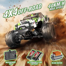 Load image into Gallery viewer, Rc Cars 1:18 All Terrain RC Car for Adults &amp; Boys (18305), 4WD Off-Road RC Truck High Speed Fast 40+ KPH, 4X4 Waterproof
