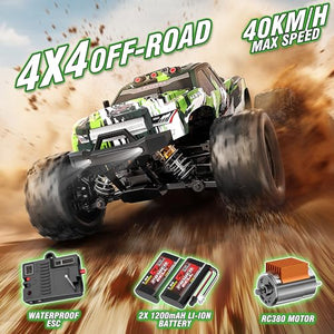 Rc Cars 1:18 All Terrain RC Car for Adults & Boys (18305), 4WD Off-Road RC Truck High Speed Fast 40+ KPH, 4X4 Waterproof