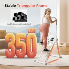 Load image into Gallery viewer, Stair Stepper for Home Gym, Foldable Vertical Climber Workout Machine,-(WHITE)
