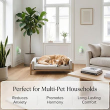 Load image into Gallery viewer, Dog Calming Pheromone Diffuser Kit, Pet Diffuser for Stress Support, Reduces Stress and Promotes Relaxed Behavior, 2 Plug-in &amp; 4 Packs Refill, 120 Day Supply (Non-Toxic, Safe &amp; Inedible), with Light
