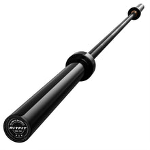 Load image into Gallery viewer, RitFit Elite 7ft Olympic Barbell, Robust 45lb Barbell for Weightlifting and Powerlifting, Superior Olympic Bar with Exceptional 500lbs Load Capacity, Weight Bar for 2” Standard Plates Black

