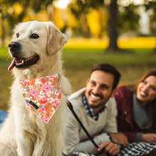 Load image into Gallery viewer, ARING PET Floral Dog Bandanas, Flower Leaf Triangle Scarf for Small Medium Large Boy Girl Dogs-Size S

