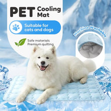Load image into Gallery viewer, YAUNJI Dog Cooling Eco-Friendly Mat, 2026 New Portable Pet Cooling Pad for Dogs Cats Sleeping Mat for Home Outdoor, Washable Dog Water Bed for Bored Indoor Summer (Blue, Large)
