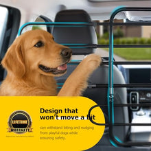 Load image into Gallery viewer, Universal Fit Dog Barrier for SUV,Sedan,Truck,Front/Back Seat,Elastic 5 Ropes&amp;Steel Hooks Firmly Fixed,42.5"–62"Width Adjustable,Dog Car Barrier Follow the Seat Movement,Durable Matte Paint
