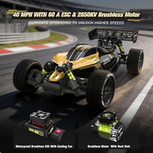 Load image into Gallery viewer, RIAARIO 1/10 Brushless RC Cars, RTR, Beginner, MAX 50+ MPH, Metal Drivetrain
