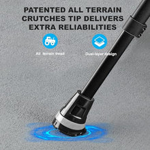 Load image into Gallery viewer, HEALTHBAZAAR Ergonomic Forearm Crutches, Foldable and Height Adjustable Elbow Crutches with Magnetic Handles for Wall Support

