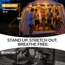 Load image into Gallery viewer, Inflatable Tent 8-10 Person|Blow Up Tent with Pump|Hot Tent with Stove Jack
