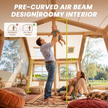 Load image into Gallery viewer, Inflatable Tent 8-10 Person|Blow Up Tent with Pump|Hot Tent with Stove Jack
