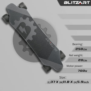 38" Dual Brushless Hub-Motor Electric Skateboard Longboard Scooter 4.2" PU Wheels