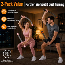 Load image into Gallery viewer, Salario Portable Cordless Battle Ropes – Home Gym Workout Equipment for Intensive Training &amp; Core Strength, Ideal for Home, Office, Travel and Small Spaces(Black)
