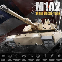 Load image into Gallery viewer, BESTYMXY RC Tanks US M1A2 Abrams Army Tank, HengLong 1:16 2.4ghz Remote Control Tank Vehicles
