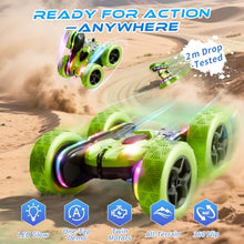 Load image into Gallery viewer, Zalneo Remote Control Car – 4WD 360° Flip Double‑Sided RC Stunt Car LED Light Bar &amp; USB‑C
