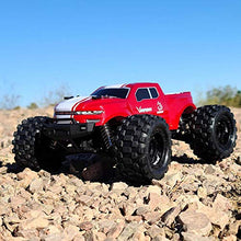 Load image into Gallery viewer, Remote Control Truck with 4WD, LED Lights, 2.4GHz Radio, 2 Rechargeable Li-Ion Batteries &amp; Charger - Red
