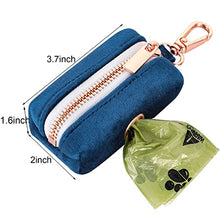 Load image into Gallery viewer, ARING PET Dog Waste Bag Dispenser, Velvet Doggy Poop Bags Holders Attach to Any Leashes, Cute Portable Washable Pet Waste Pouch Dispenser with Metal Zipper
