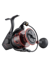 Load image into Gallery viewer, PENN Battle III Spinning Inshore/Nearshore Fishing Reel, HT-100 Front Drag, max of 25lb | 11.3kg, Made with Sturdy All-Aluminum Composition for Durability, 6000
