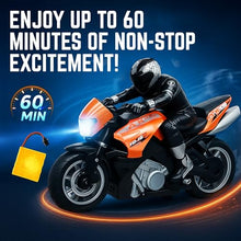 Load image into Gallery viewer, RC Remote Control Stunt Motorcycle with Riding Figure, 1:10 Scale High Speed
