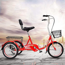 Load image into Gallery viewer, Adult Tricycle - 3 Wheel Bikes for Adults Shopping 16 Inch Adult Tricycle 3 Wheel Bike with Large Basket Seniors Trike
