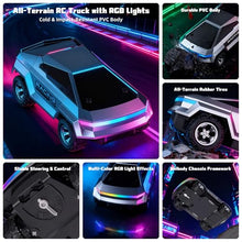 Load image into Gallery viewer, Remote Control Car, 1:24 Scale Pick-up RC Truck, 2WD High Speed All Terrain Off-Road Vehicle with Lights &amp; Load Space, 2.4GHz Off-Road Vehicles Kids Gifts for Boys/Girls Age 3+
