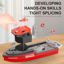 Load image into Gallery viewer, Ssccgym RC Jet Boat Remote Control Boat Port Tugboat Watercraft 8km/h 1/12 Scale -Black
