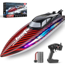 Load image into Gallery viewer, RC Boat for Kids Adults, Fast Remote Control Boat for Pool, Lakes with 7 LED Lights Mode,Self-Righting
