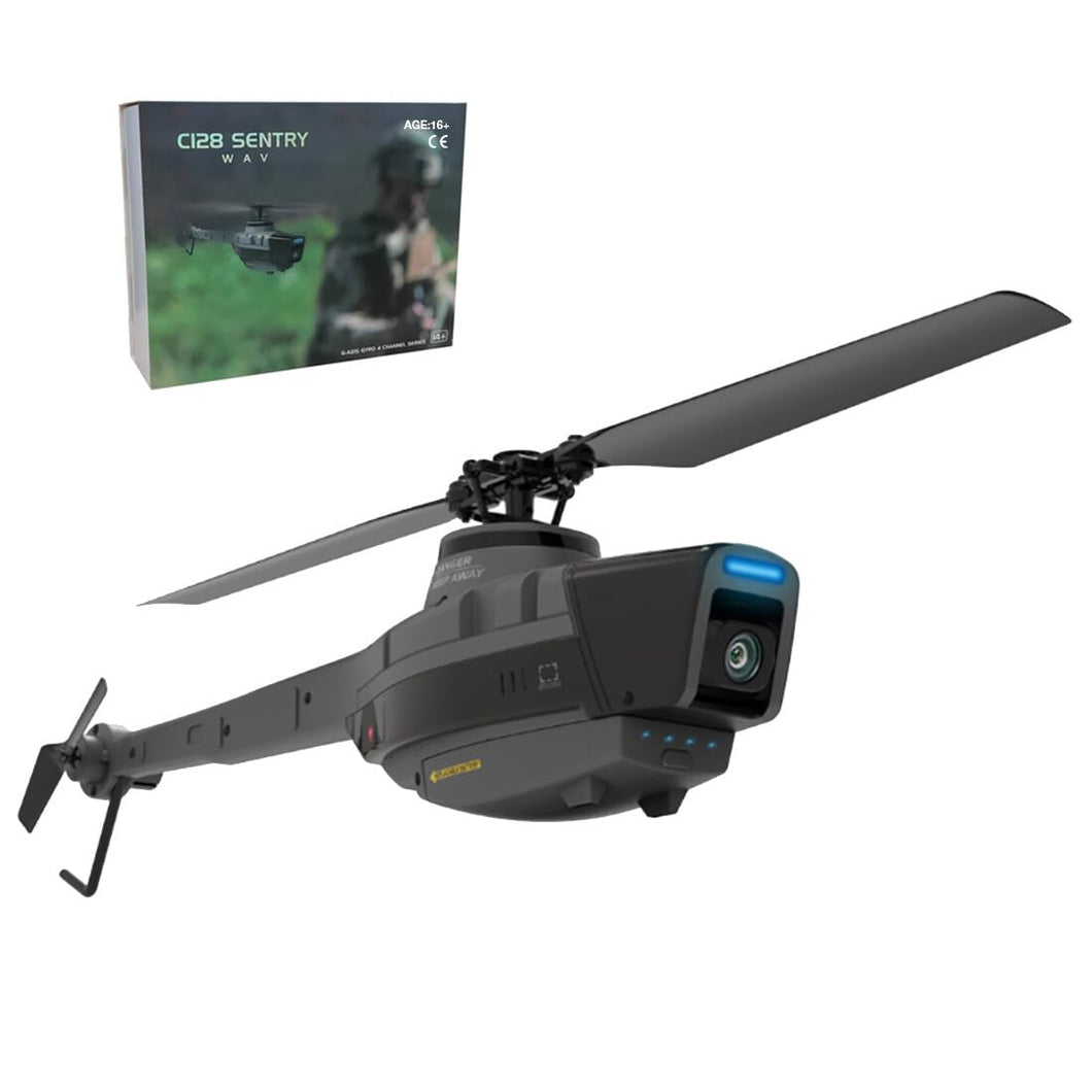 Scout Drone with 1080P Camera, Military Remote Control Helicopter, 2.4G Aerial Vehicle Reconnaissance, Take Off/Landing, 6-Axis Gyro