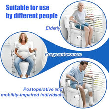 Load image into Gallery viewer, Toilet Seat Risers for Seniors, FSA and HSA Eligible Raised Toilet Seat with Handles, 8-Level Height and 3-Level Width Adjustment, Fits Most Body Sizes and Toilets, for Elderly, Pregnant, and Disabled

