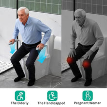 Load image into Gallery viewer, Toilet Safety Rails for Seniors,Space Saving Foldable Toilet Handle, Toilet Support Rails for Seniors and Disabled, Pregnant Women, Grab Bars Toilet Safety Frame
