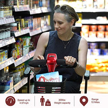 Load image into Gallery viewer, Metro Mobility 4 Wheel Foldable Mobility Scooter for Adults - 300 lbs Capacity Powered Mobility Scooters for Seniors, Travel - High-Performance Operation &amp; Intelligent Electromagnetic Brake - Red

