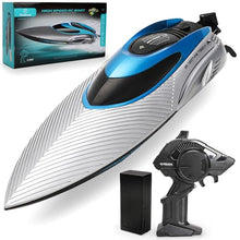 Load image into Gallery viewer, RC Boat for Adults &amp; Kids, Metallic Blue, 2.4GHz Remote Control Racing Boat
