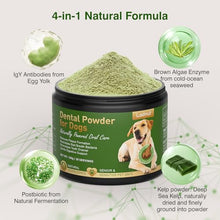 Load image into Gallery viewer, Dog Teeth Cleaning Powder,Natural Dental Powder for Plaque Remove,Tartar Control,7-Day Fresh Breath, No Brushing Needed, Chicken Flavor
