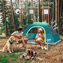Load image into Gallery viewer, CAMPROS CP Tents for Camping 2/4/6 Person, Waterproof Windproof Dome Tent
