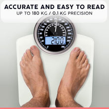 Load image into Gallery viewer, Thick Tempered Glass + Extra Large Display + Easy to Read Digital Bathroom Scale + New - White
