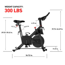 Load image into Gallery viewer, DeerRun Exercise Bike, Indoor Cycling Bike with Adjustable Magnetic Resistance-Black
