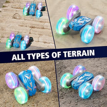 Load image into Gallery viewer, Amicool Remote Control Car for Boys 6-12 with Flashing Lights – 4WD Double-Sided
